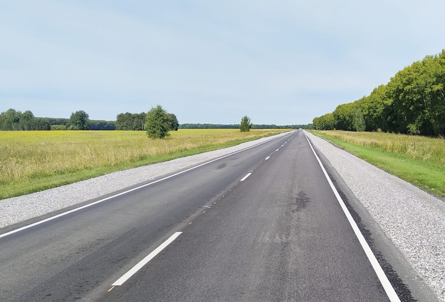 В Новосибирской области обновлено еще 20 км региональной дороги Новосибирск – Кочки – Павлодар